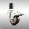 Service Caster 3 Inch 316SS Maroon Poly Swivel 1-5/8 Inch Expanding Stem Caster Lock Brake SCC SCC-SS316TTLEX20S314-PPUB-MRN-158 - alternate 4